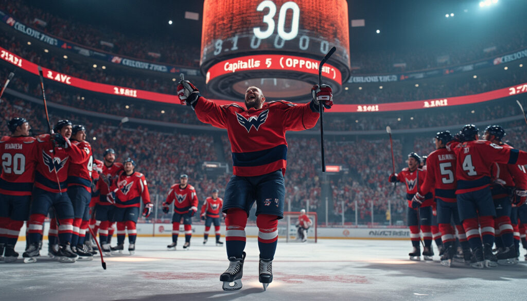 alex ovechkin, star des washington capitals, atteint la marque impressionnante de 30 buts cette saison, se rapprochant ainsi du mythique record de wayne gretzky. découvrez comment le joueur emblématique continue de marquer les esprits et d'écrire sa propre légende sur la glace.