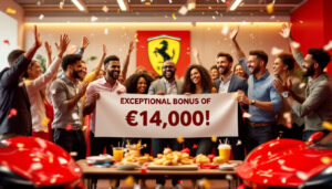 découvrez comment ferrari récompense l'engagement de ses employés en leur octroyant une prime exceptionnelle de 14 000 euros, témoignant de son dévouement envers ses équipes et de sa volonté de maintenir un climat de travail motivant et reconnaissant.