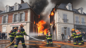 découvrez les actions héroïques des sapeurs-pompiers de cherbourg-en-cotentin face à un incendie dévastateur survenu entre deux bâtiments. plongée au cœur de cette intervention qui a mobilisé de nombreux secours pour protéger les habitants et maîtriser les flammes.