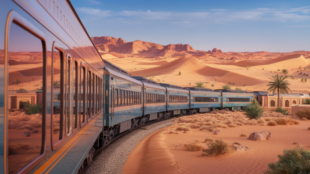 découvrez l'excitation d'un voyage inoubliable à bord d'un train de luxe, qui sillonnera bientôt les paysages enchanteurs de l'arabie saoudite. préparez-vous à vivre une expérience unique mêlant confort, élégance et panoramas à couper le souffle.