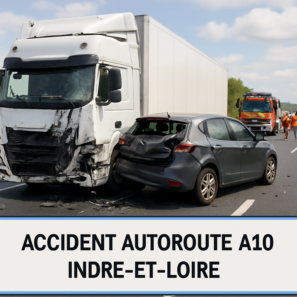 Un accident sur l'autoroute A10 en Indre-et-Loire fait quatre blessés, dont deux enfants 1 un accident sur l'autoroute a10 en indre-et-loire a causé quatre blessés, incluant deux enfants. découvrez les détails de cet incident tragique et les circonstances entourant cette collision sur l'une des principales routes françaises.