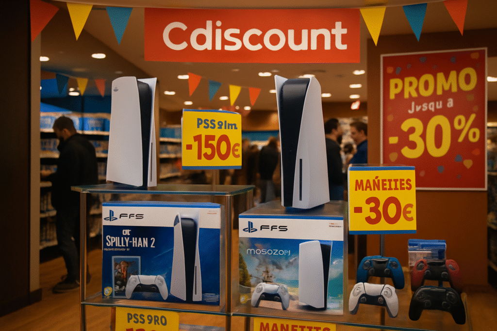découvrez les incroyables promotions de cdiscount sur la ps5 slim, la ps5 pro et les manettes. ne manquez pas l'occasion de bénéficier de remises exceptionnelles sur les consoles les plus recherchées du moment !