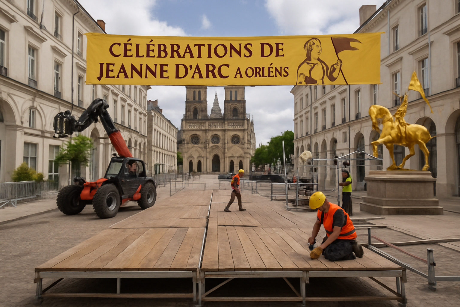 Célébrations de Jeanne d'Arc à Orléans en 2025 : revivez en images le spectaculaire défilé en l'honneur de Jeanne 1 venez découvrir les célébrations de jeanne d'arc à orléans en 2025 ! revivez en images le spectaculaire défilé hommage à cette figure emblématique de l'histoire française. plongez dans l'ambiance festive et honorifique de cet événement unique.