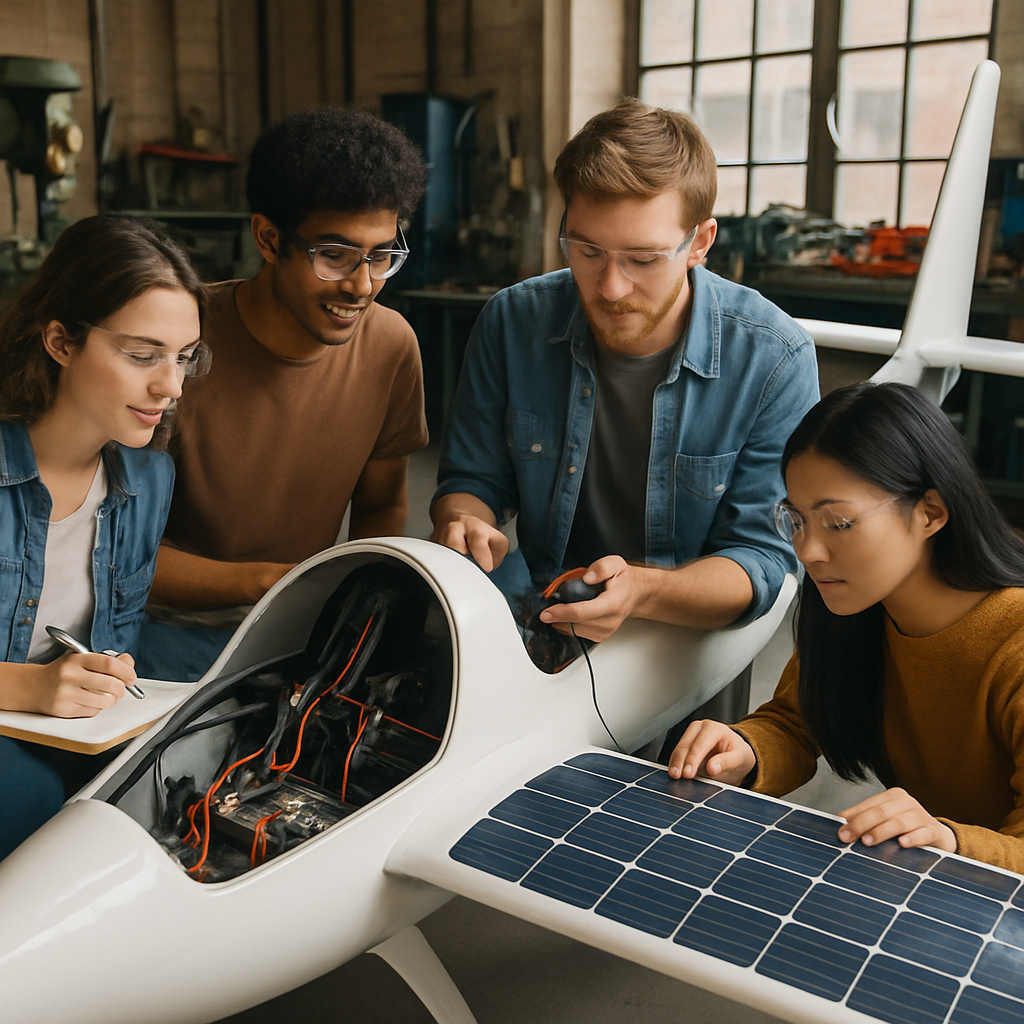 Des étudiants passionnés, dont un jeune picard, rêvent de convertir un planeur en un innovant avion électrique et solaire. 1 découvrez l'incroyable projet d'étudiants passionnés, mené par un jeune picard, qui ambitionnent de transformer un planeur traditionnel en un avion révolutionnaire alimenté par l'électricité et l'énergie solaire. suivez leur aventure vers l'innovation et l'éco-responsabilité.