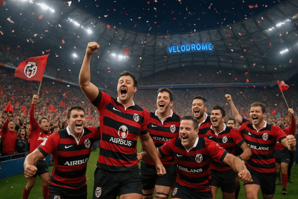 le stade toulousain réalise un exploit impressionnant en s'imposant au vélodrome, validant ainsi son ticket pour les demi-finales. découvrez les moments forts de ce match décisif et les performances des joueurs qui ont conduit à cette victoire mémorable.