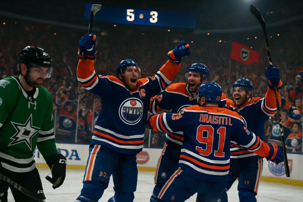 découvrez comment les edmonton oilers ont remporté leur match crucial contre les dallas stars, leur permettant ainsi de se qualifier pour la finale de la nhl aux côtés des florida panthers. plongez dans les moments forts de cette confrontation palpitante et la route vers le championnat.