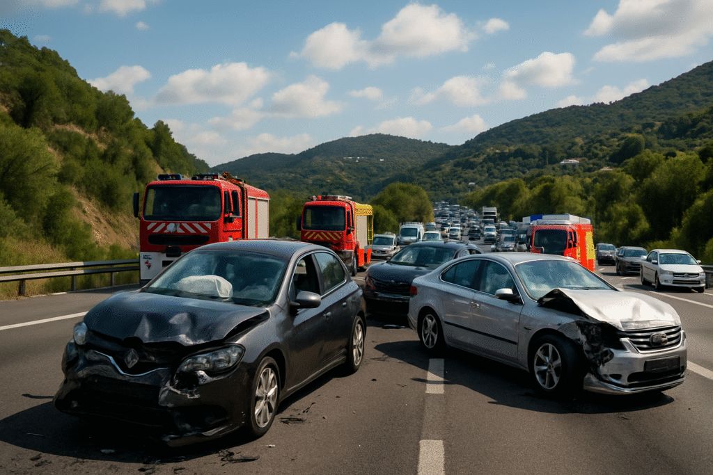 Près de Nice, un accident sérieux cause des embouteillages sur l'A8 : voici les détails 2 découvrez les derniers détails sur l'accident sérieux survenu près de nice, entraînant des embouteillages importants sur l'autoroute a8. informez-vous sur les circonstances de l'accident et les impact sur la circulation.