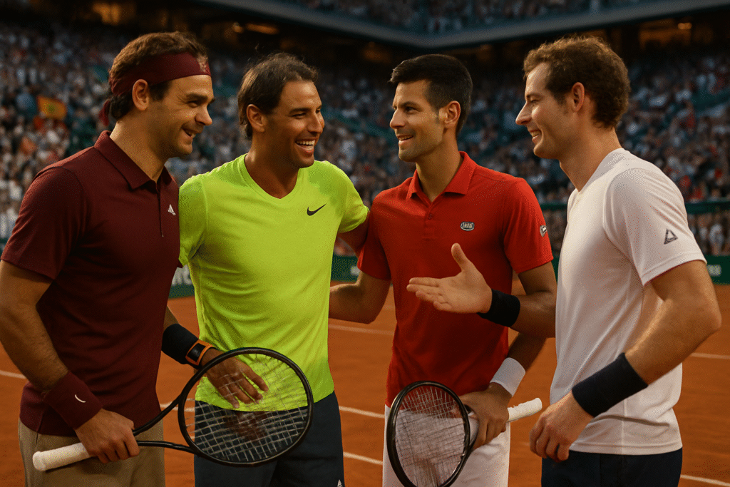 découvrez les coulisses d'une conversation fascinante entre federer, nadal, djokovic et murray sur les enjeux financiers et les gains à roland-garros. plongez dans l'univers du tennis d'élite et revivez les moments clés où ces légendes partagent leurs réflexions sur le tournoi culte.