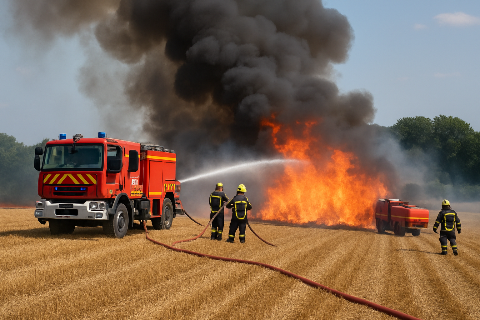 découvrez comment un incendie a dévasté un champ en ille-et-vilaine, mobilisant 16 pompiers pour éteindre les flammes et protéger les environs. un récit poignant sur le courage des secours face à la nature.