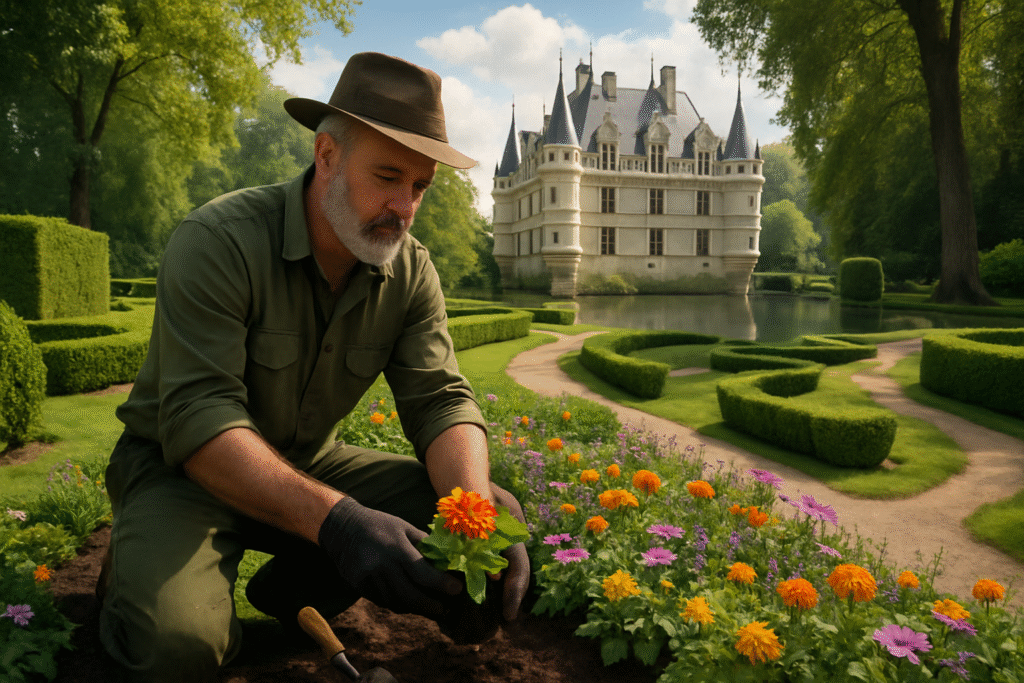 explorez le parc enchanteur du château d’azay-le-rideau à travers les yeux de son chef jardinier. plongez dans un monde de beauté naturelle, découvrez l'histoire fascinante de ce lieu emblématique et laissez-vous charmer par la diversité de ses jardins soigneusement entretenus.