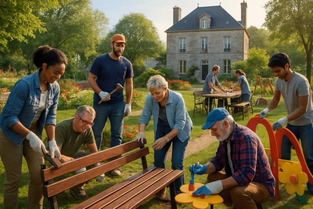 découvrez en images une journée dédiée à la rénovation des biens communaux dans le cotentin. un événement unique qui met en lumière l'engagement des habitants et des élus pour préserver et embellir leur patrimoine local.