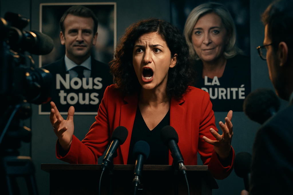 découvrez comment manon aubry, représentante de la france insoumise, critique la rivalité entre emmanuel macron et marine le pen autour de la question de l'insécurité. son analyse met en lumière les enjeux politiques et les conséquences pour la société française.