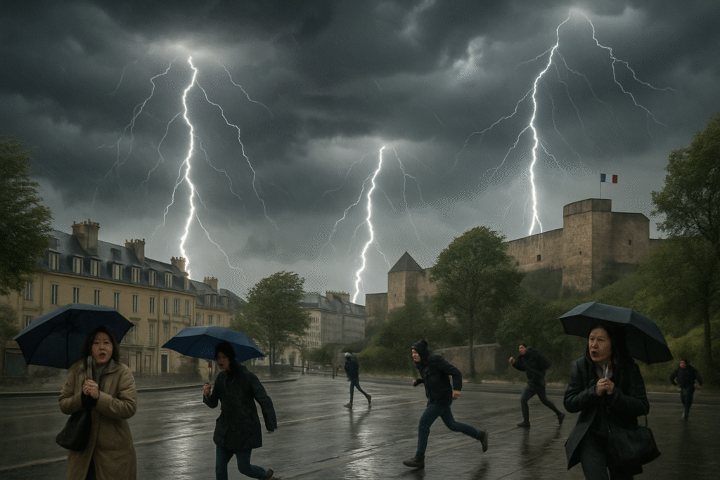 découvrez le récit captivant d'un dimanche matin à caen où 66 coups de foudre ont illuminé le ciel, transformant la ville en un spectacle naturel fascinant. plongez dans cette expérience météorologique unique et participez à l'émerveillement collectif face à la puissance de la nature.