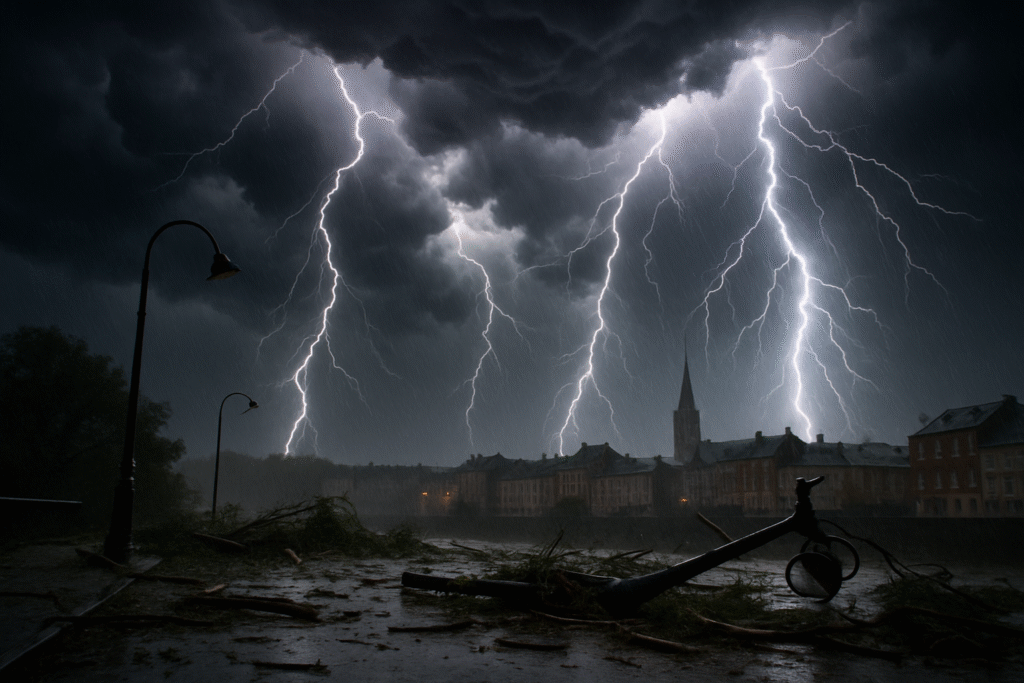 découvrez l'incroyable orage qui a récemment frappé elbeuf, laissant derrière lui des nuages majestueux et des dégâts impressionnants, avec des arbres et des lampadaires à terre. plongez dans les détails de cet événement météorologique saisissant.