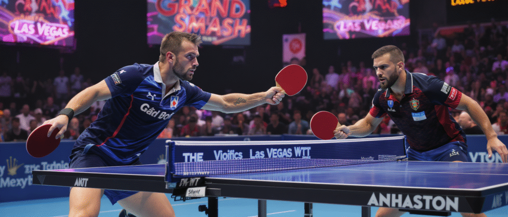 revivez les moments forts du grand smash wtt à las vegas où le joueur tourangeau lilian bardet a été éliminé en quart de finale par félix lebrun. découvrez les performances marquantes et l'issue de ce match captivant.