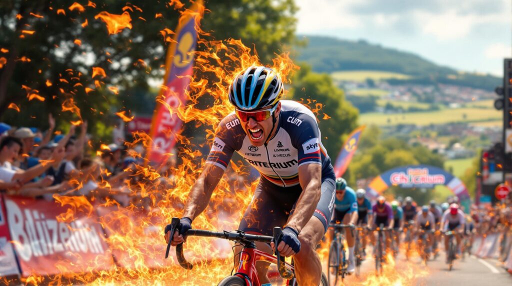découvrez comment ben healy a captivé le public lors du critérium de lisieux 2025, en mettant le feu aux poudres avec une performance explosive et mémorable. ne manquez pas les moments forts de cet événement palpitant!