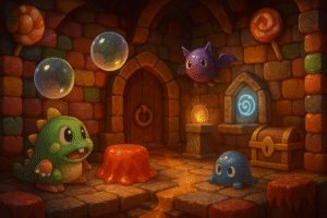 découvrez bubble bobble sugar dungeons, une réinvention audacieuse de la légende du jeu vidéo où l'univers coloré et nostalgique rencontre le défi du roguelite. affrontez des ennemis variés, explorez des donjons remplis de mystères et revivez l'aventure avec une touche de modernité. plongez dans un monde magique et redécouvrez ce classique sous un nouveau jour !