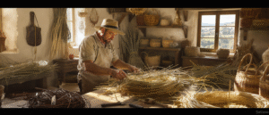 plongez dans l'univers captivant de la vannerie avec notre expérience unique à villaines-les-rochers. découvrez le travail artisanal de l'osier, ses techniques ancestrales et laissez-vous émerveiller par la créativité et le savoir-faire des artisans. une immersion inoubliable au cœur d'une tradition vivante.