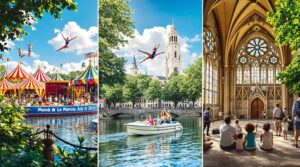 participez à des aventures inoubliables en famille au mans ce lundi 21 juillet ! profitez d'un spectacle de cirque captivant, embarquez pour une croisière en bateau relaxante et explorez l'architecture fascinante des églises locales. une journée riche en découvertes vous attend !