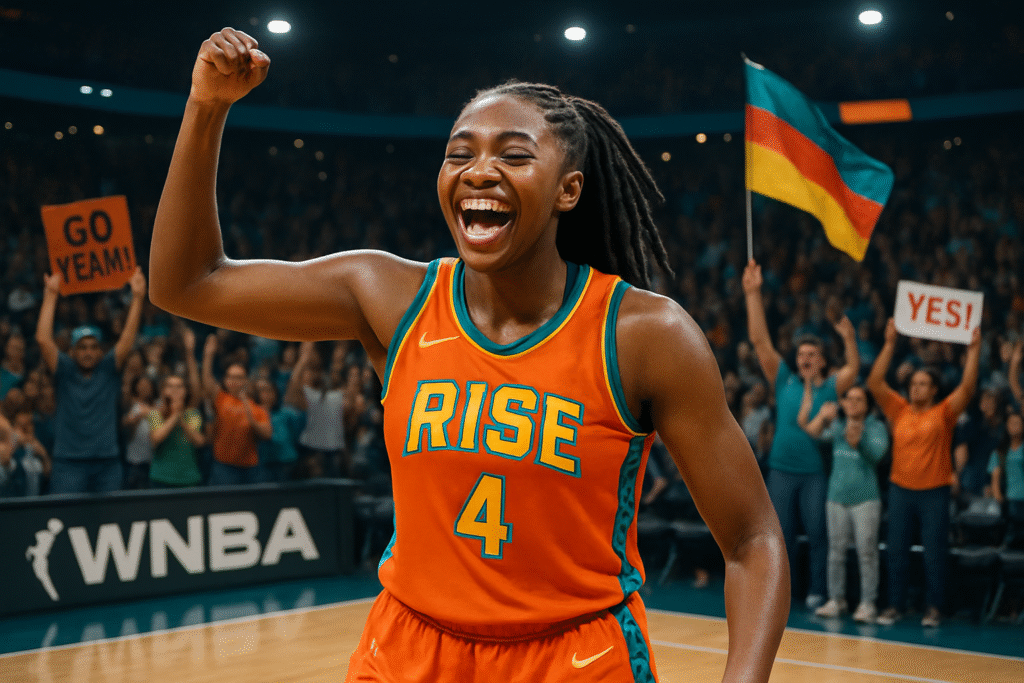 dominique malonga fait sensation en wnba en établissant deux nouveaux records et en devenant la plus jeune joueuse à réaliser un double-double. découvrez son parcours incroyable et ses performances qui révolutionnent le basket féminin.