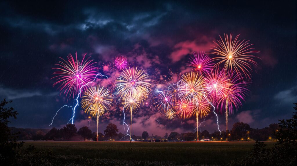 Ille-et-Vilaine : un feu d'artifice illuminé sous l'orage, malgré une panne d'électricité 1 découvrez comment le feu d'artifice en ille-et-vilaine a su éclipsé les intempéries et une panne d'électricité, offrant un spectacle époustouflant illuminé par la magie de l'orage. revivez ces moments inoubliables qui ont ravivé l'esprit festive de la région.