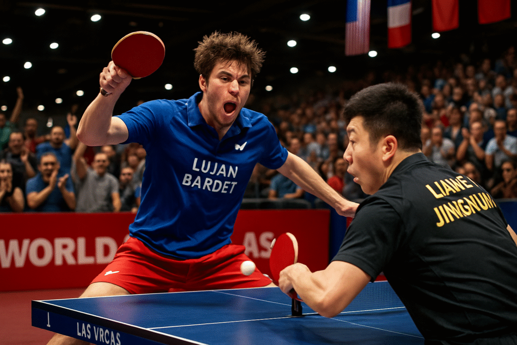 découvrez l'incroyable performance de lilian bardet au grand smash de las vegas, où il réalise un exploit mémorable en battant le cinquième joueur mondial, liang jingkun. un match spectaculaire qui restera dans les annales du sport!