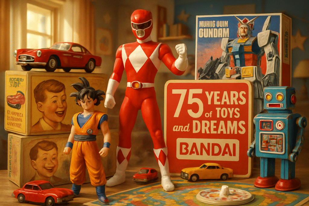 découvrez l'univers captivant de bandai à travers les 75 ans d'histoire des jouets qui ont bercé des générations. plongez dans le parcours fascinant de cette entreprise emblématique, où chaque jouet raconte un rêve et chaque souvenir évoque une époque. un hommage à la créativité et à l'innovation au cœur de l'enfance.