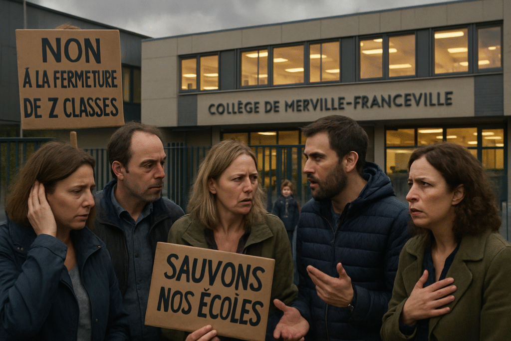 découvrez les préoccupations des parents d'élèves à merville-franceville, alors que la menace de fermeture de deux classes au collège suscite des inquiétudes croissantes. informez-vous sur les enjeux éducatifs et sociaux de cette situation délicate.
