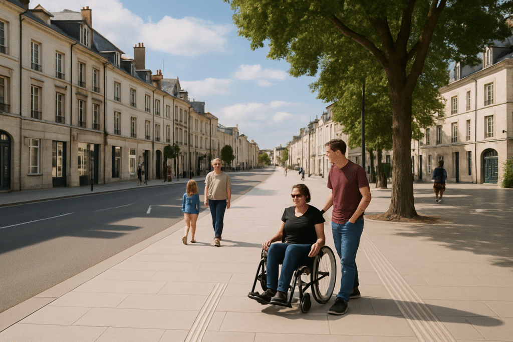 découvrez comment orléans métropole s'engage à améliorer l'accessibilité en finalisant l'aménagement de cette rue, permettant ainsi aux personnes en situation de handicap de circuler facilement et en toute sécurité. un pas vers une ville plus inclusive pour tous.
