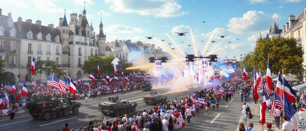 découvrez le défilé innovant de tours pour le 14 juillet, où la défense nationale rencontre la technologie des drones. une célébration unique alliant tradition et modernité qui saura émerveiller les spectateurs.