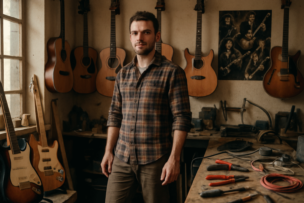 découvrez l'histoire inspirante d'un habitant de loire-atlantique qui prend un tournant audacieux en abandonnant une carrière d'électricien pour se consacrer à sa passion pour la guitare. un parcours unique alliant musique et passion, explorant les choix de vie et la quête de rêve.