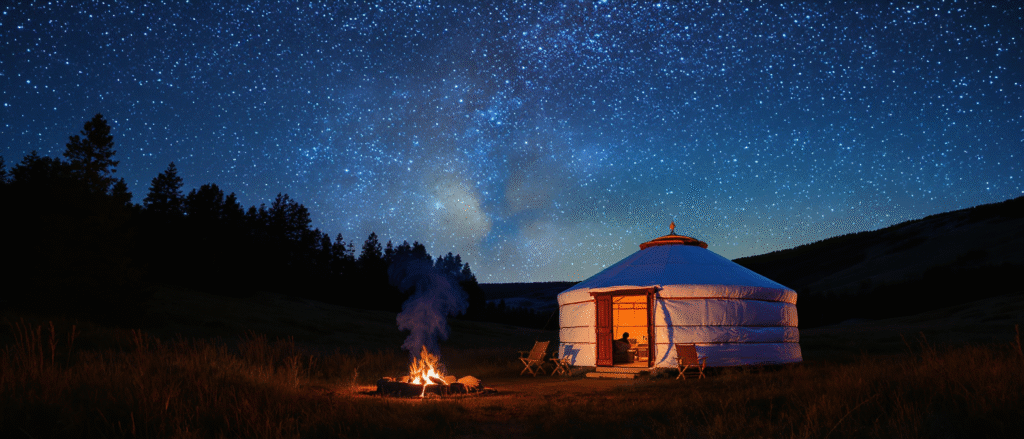 vivez une expérience unique en passant une nuit insolite dans une yourte. évadez-vous du quotidien et plongez au cœur de la nature tout en profitant du confort authentique de cet hébergement atypique. idéal pour se ressourcer, cet séjour promet des souvenirs inoubliables.