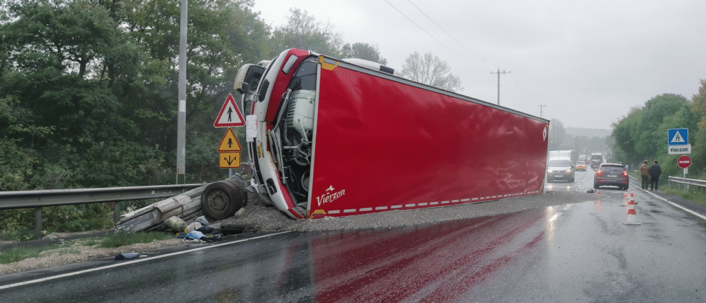 A85 : un camion se renverse sur la chaussée en Indre-et-Loire, entraînant une interruption de la circulation vers Vierzon 2 un camion s'est renversé sur l'a85 en indre-et-loire, provoquant l'interruption de la circulation en direction de vierzon. découvrez les détails et les conséquences de cet accident sur le trafic.