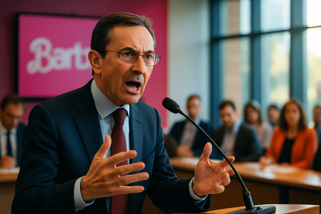 bruno retailleau réagit à l'annulation de la projection du film 'barbie' à noisy-le-sec, affirmant qu'il n'existe pas de police des mœurs ni de la vertu en france. découvrez les enjeux et la position du sénateur sur cette affaire culturelle.