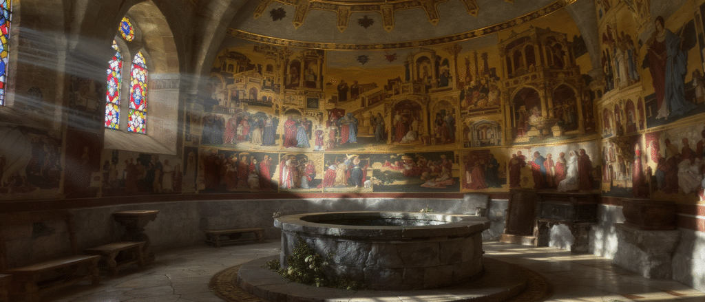 plongez dans l’histoire à la chapelle sainte-radegonde de chinon : admirez une fresque médiévale unique et explorez un puits ancien, témoins du riche passé de ce lieu emblématique.