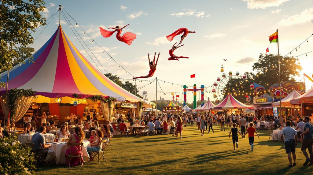 participez à un mini-festival exceptionnel à st-lô jusqu’au 22 août : cirque, gastronomie et animations pour petits et grands vous attendent pour des moments inoubliables !