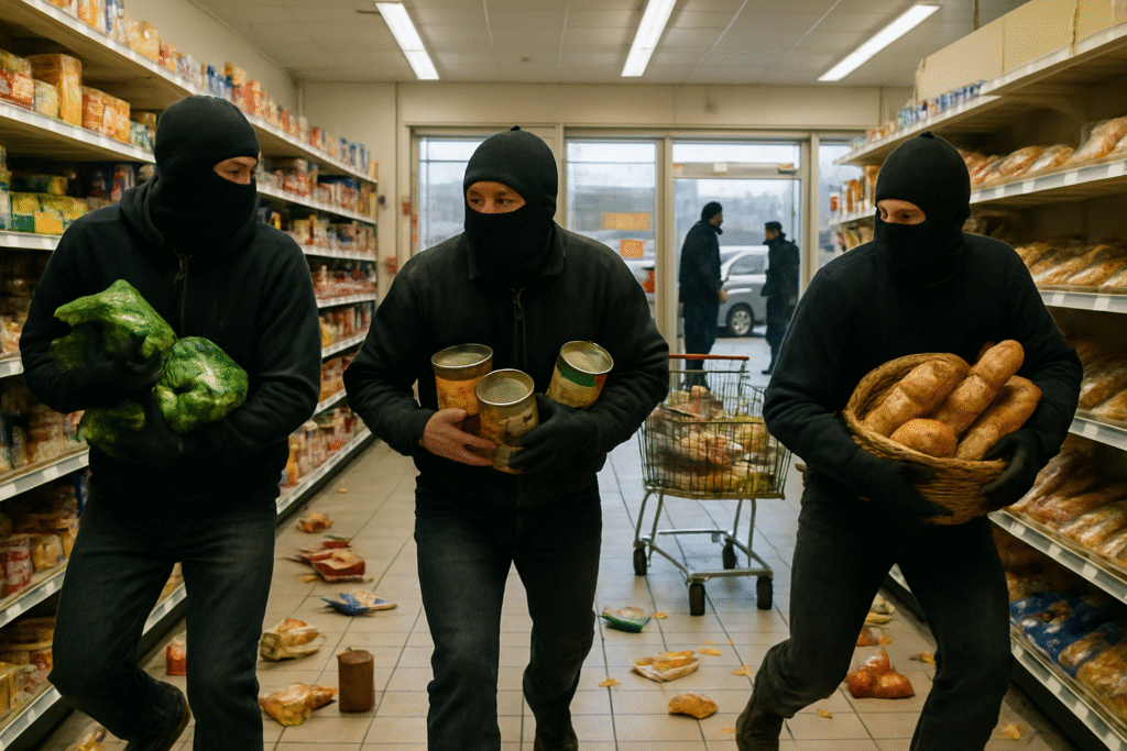 des cambrioleurs ont dérobé des denrées alimentaires dans un supermarché du cher, avant de revenir sur les lieux du vol. découvrez les détails surprenants de cette affaire insolite.
