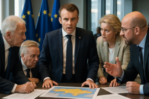 emmanuel macron propose une réunion quadrilatérale afin de renforcer l'implication de l'europe dans la résolution du conflit en ukraine, soulignant l'importance du dialogue et de la coopération internationale.