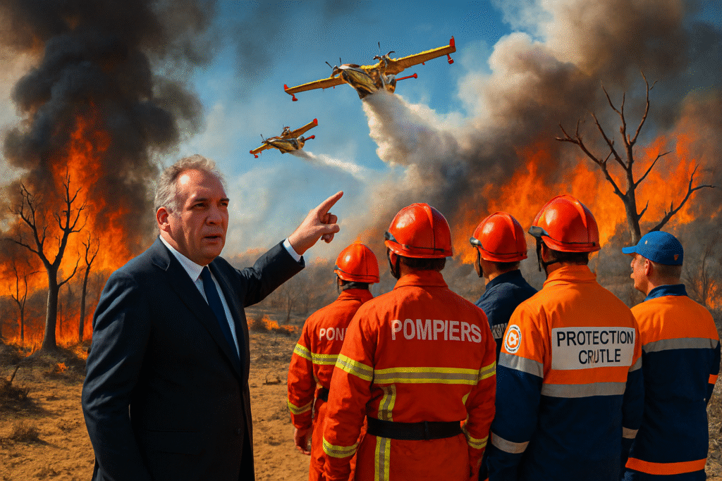 Incendie dans l'Aude : François Bayrou fait le point sur la disponibilité des moyens aériens pour combattre les flammes 3 découvrez les dernières déclarations de françois bayrou concernant les moyens aériens déployés pour lutter contre l'incendie ravageant l'aude. un point complet sur les actions et ressources mobilisées pour combattre les flammes.