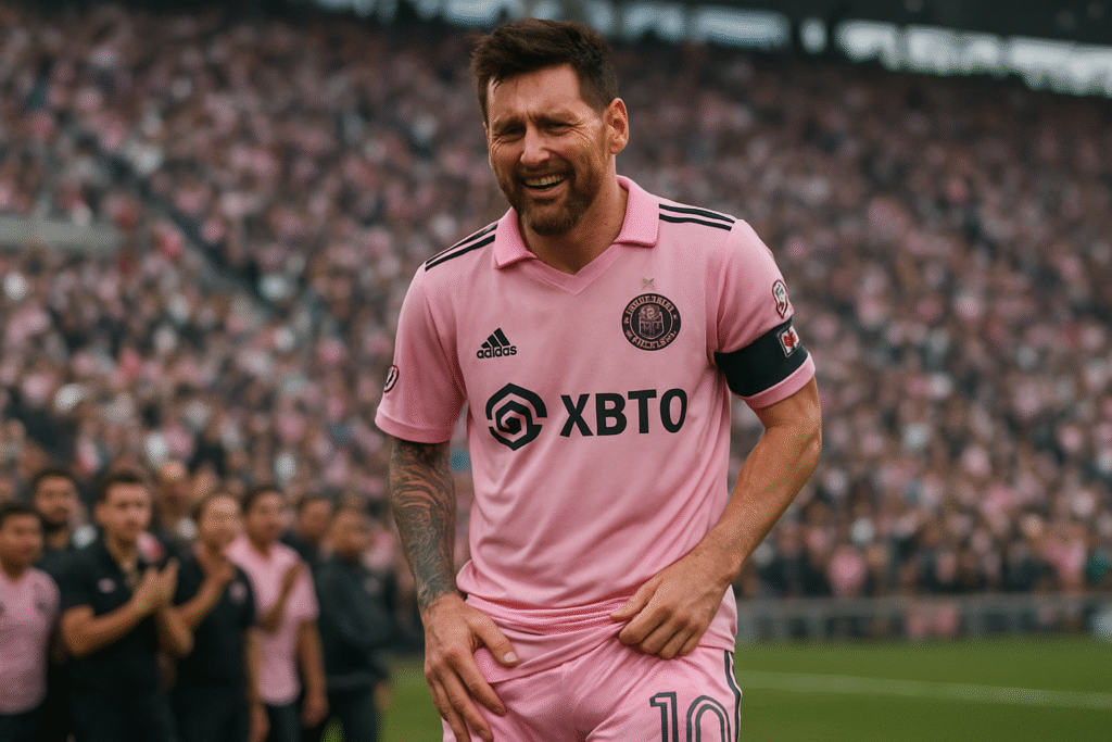 lionel messi, la superstar mondiale du football, a été contraint de quitter le terrain en raison d'une blessure lors d'un match avec l'inter miami. découvrez les détails de cet incident et son impact sur l'équipe.