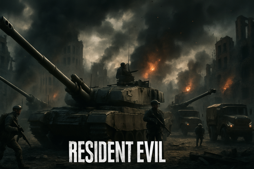 découvrez la nouvelle cinématique époustouflante de resident evil survival unit, mettant en scène une armée d'artillerie lourde prête à affronter de redoutables menaces. suspense et action garantis !