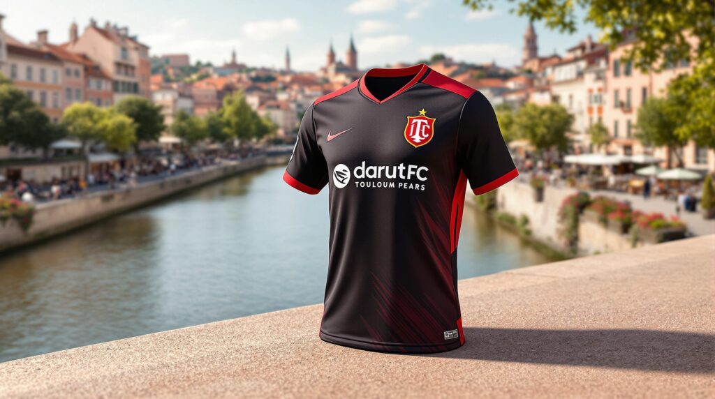 Un hommage à Toulouse et sa région : découvrez le nouveau maillot extérieur du TFC 2 découvrez le nouveau maillot extérieur du tfc, un hommage vibrant à toulouse et sa région. plongez dans l’histoire et la culture toulousaine tout en affichant votre soutien à votre équipe favorite!