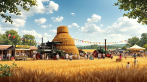 participez à la fête du battage à l'ancienne à hodeng-hodenger le dimanche 24 août : animations, démonstrations de machines agricoles d’antan et ambiance conviviale au rendez-vous pour petits et grands.