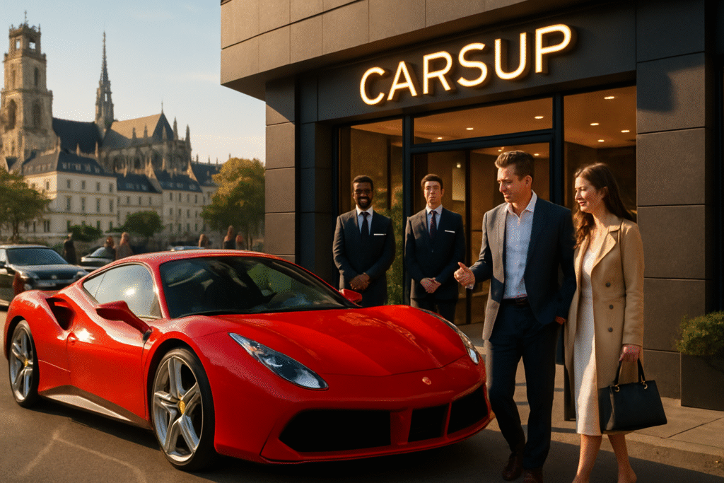 Carsup, la conciergerie de voitures de luxe à Orléans, encaisse 7 M€ grâce à Ferrari et Pastor et se lance en franchise 3 découvrez comment carsup, la conciergerie de voitures de luxe à orléans, a levé 7 millions d'euros avec le soutien de ferrari et pastor et annonce son lancement en franchise, offrant des services exclusifs aux passionnés d'automobiles haut de gamme.