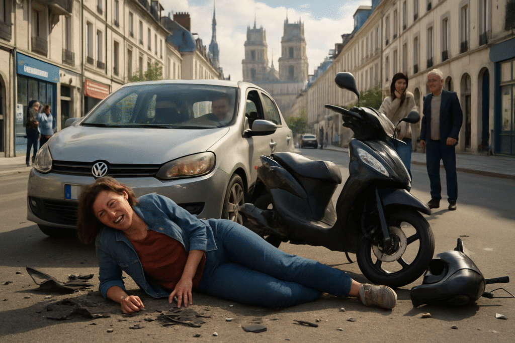 Collision entre une automobile et un scooter aux abords d'Orléans : une femme se retrouve blessée 2 une collision entre une voiture et un scooter s’est produite près d’orléans, impliquant une femme blessée. découvrez les circonstances de l’accident et l’état de la victime.