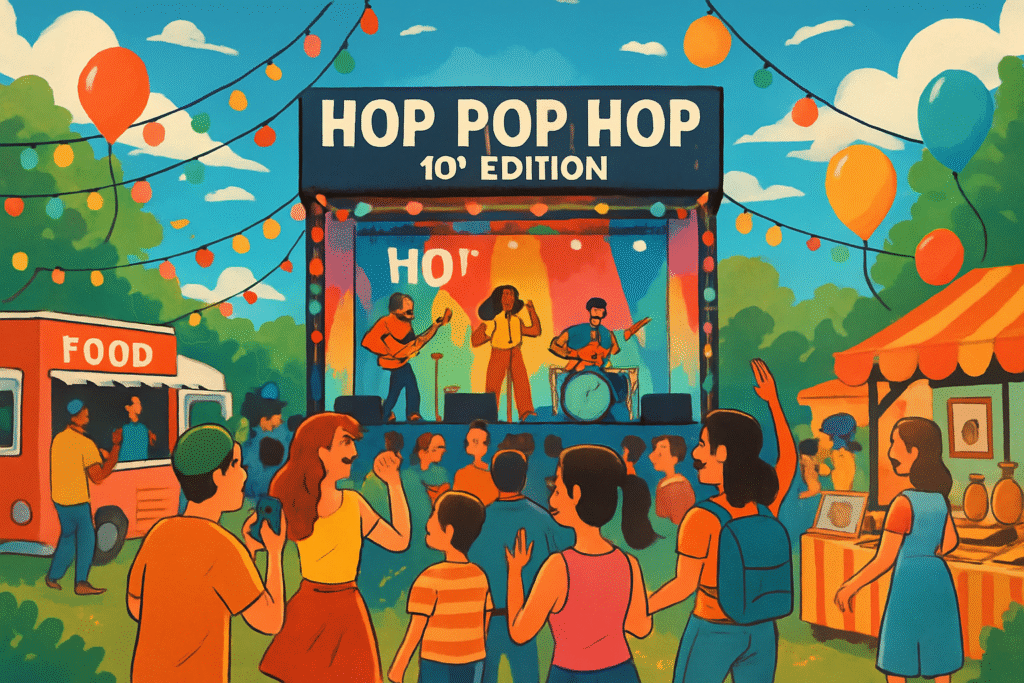 plongez dans l’univers unique du festival hop pop hop à orléans pour sa 10e édition : concerts, artistes émergents et ambiance festive vous attendent. découvrez le programme complet et préparez-vous à vivre un événement musical immanquable !