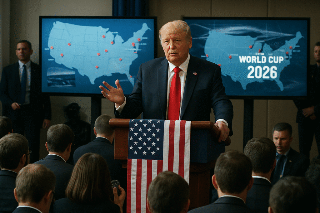 donald trump envisage la relocalisation de certains matchs de la coupe du monde 2026 en raison de préoccupations liées à la sécurité dans plusieurs villes hôtes, suscitant débats et réactions dans le monde du sport.