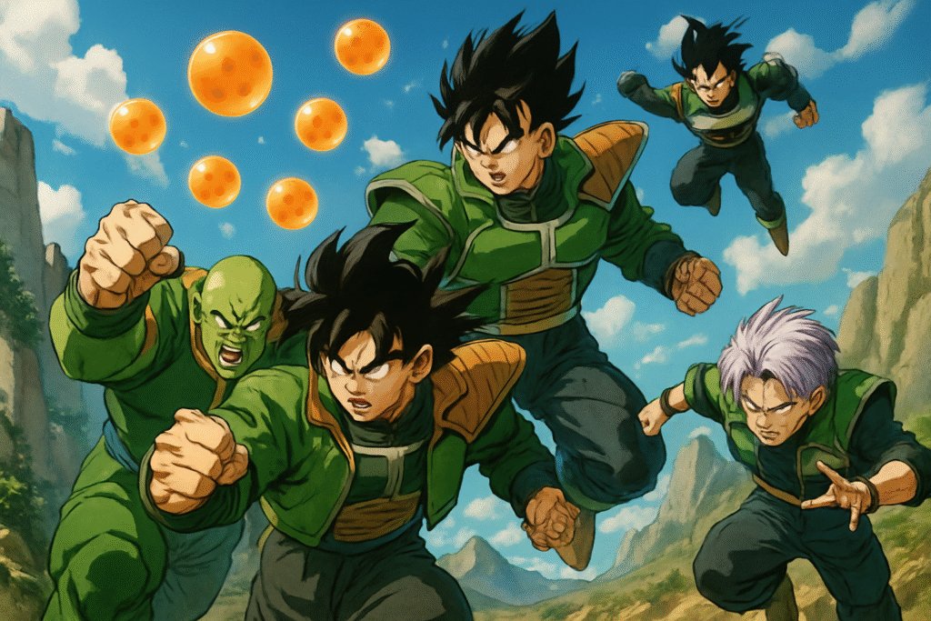 découvrez dragon ball : gekishin squadra, la nouvelle aventure programmée pour le 9 septembre ! partez à la recherche des boules de cristal dans ce jeu palpitant inspiré de l’univers culte de dragon ball.