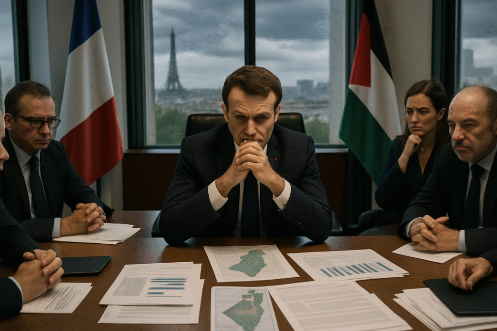 découvrez comment la récente décision d'emmanuel macron concernant la reconnaissance de l'état de palestine suscite un vif débat et divise la classe politique française.