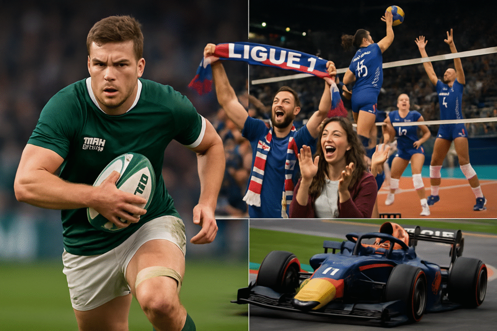 découvrez les moments clés du week-end : tom evans en vedette, le dynamisme de la ligue 1, les exploits des bleues au volley et la performance impressionnante d'isack hadjar en compétition.